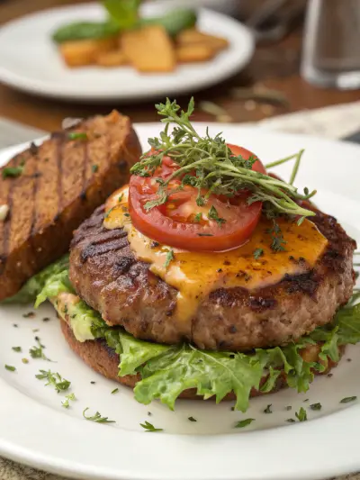 Stuffed Burger Steak