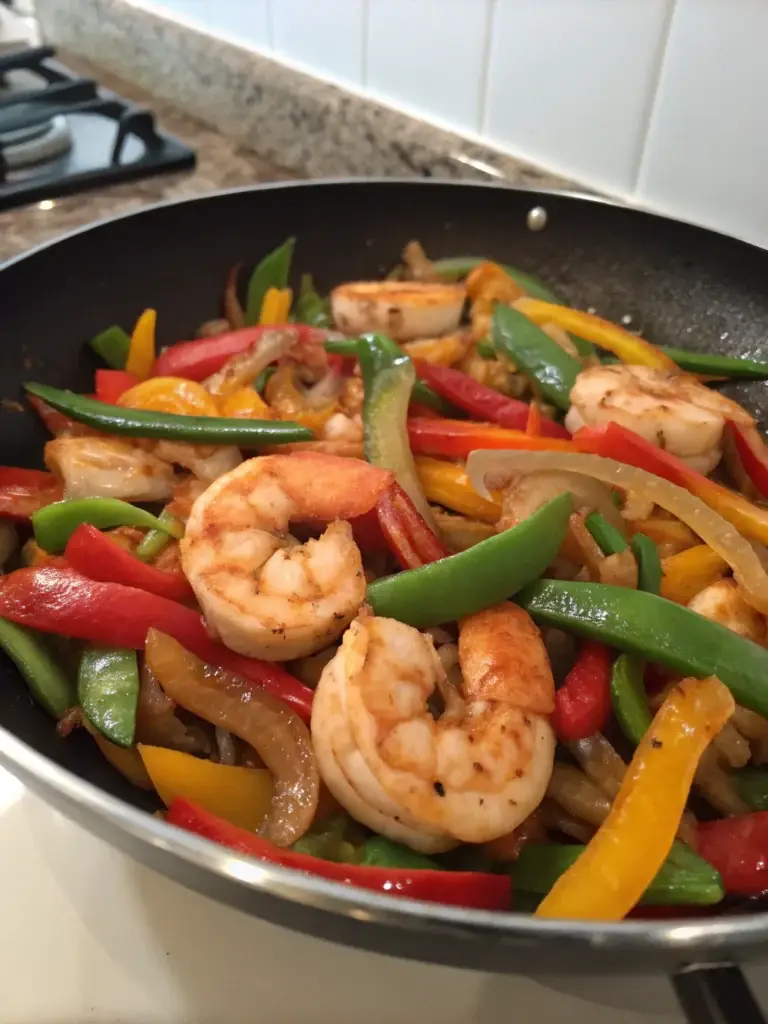Shrimp and Pepper Stir-Fry