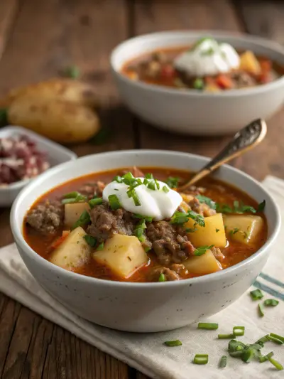 Hamburger Potato Soup