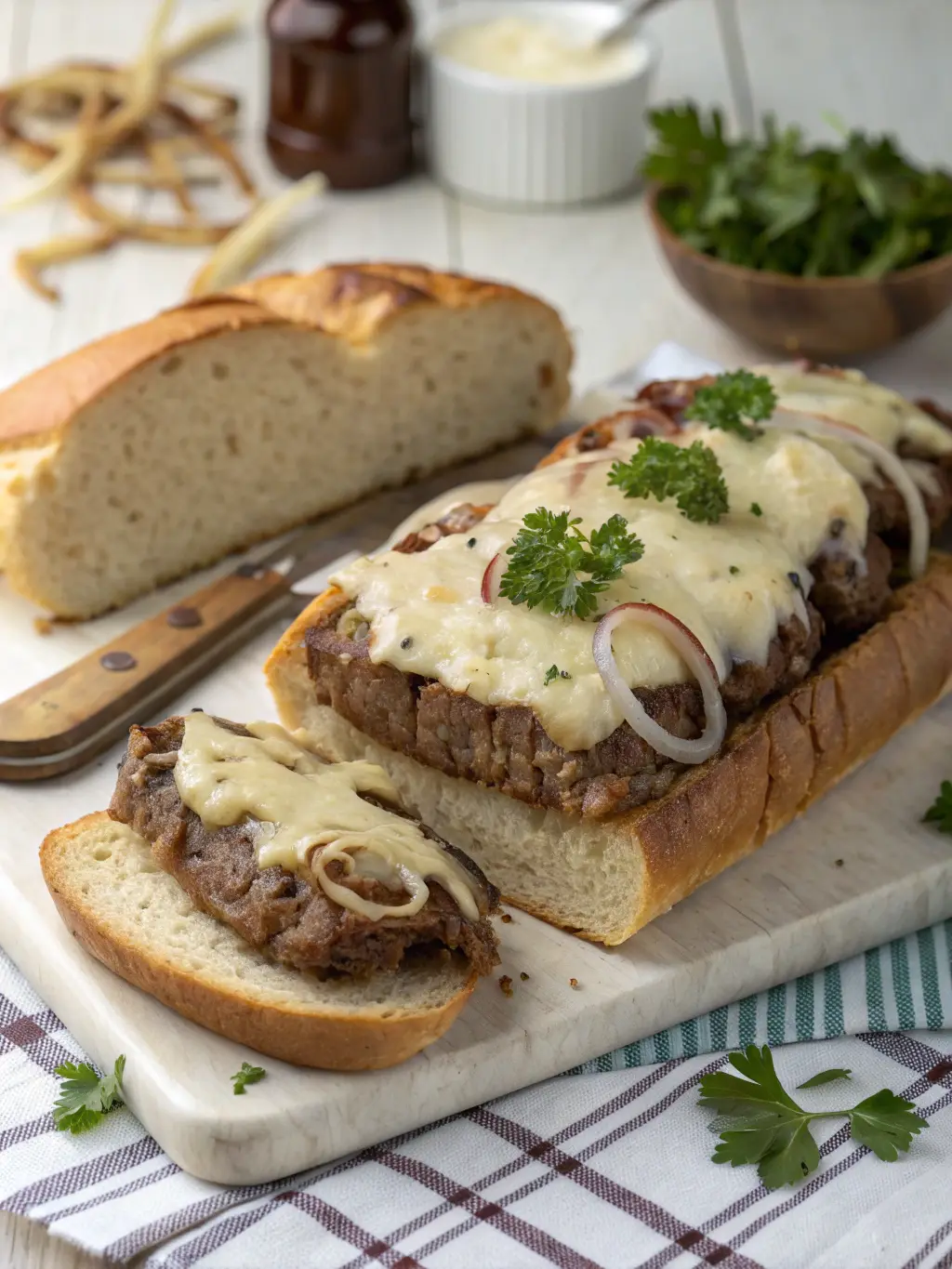 Philly Cheesesteak Meatloaf