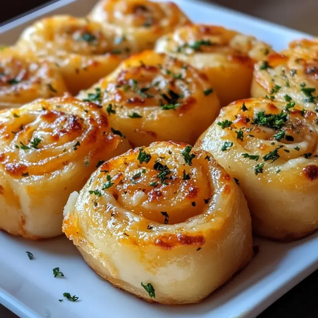 Pizza Rolls with Mozzarella and Garlic Butter