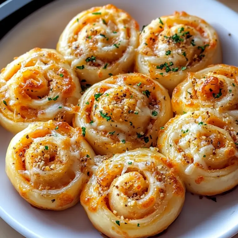 Pizza Rolls with Mozzarella and Garlic Butter