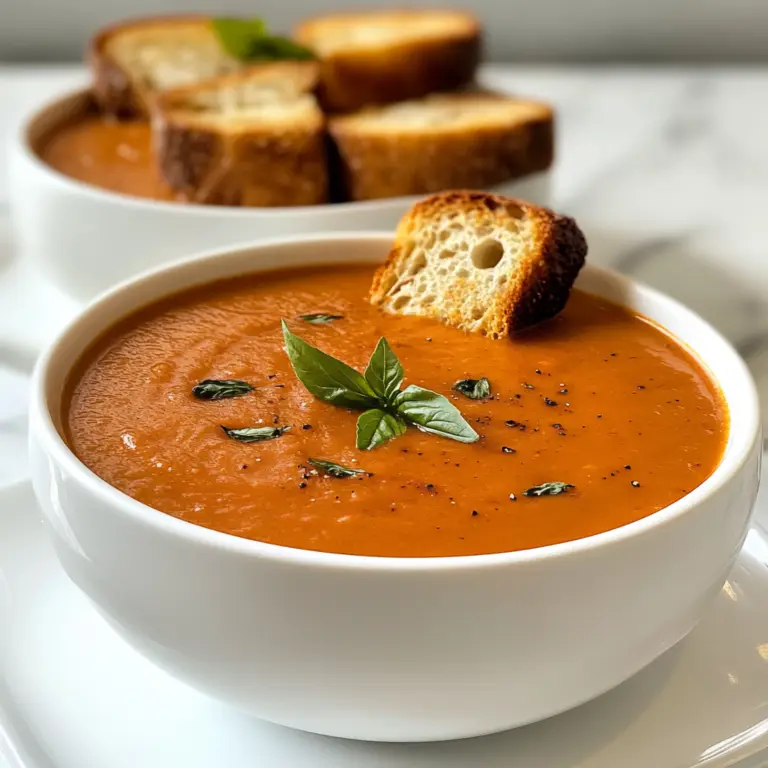 Thick and Creamy Tomato Soup Recipe | Rich & Velvety Homemade Soup