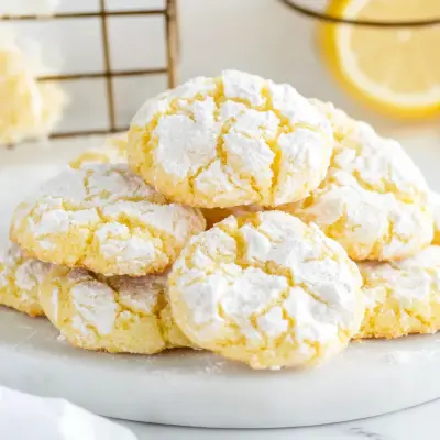 Delicious Lemon Crinkle Cookies Recipe – Easy, Soft & Zesty Treats