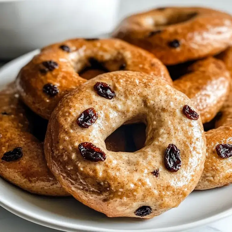 Gluten-Free Cinnamon Raisin Greek Yogurt Bagels | Healthy & Delicious Recipe