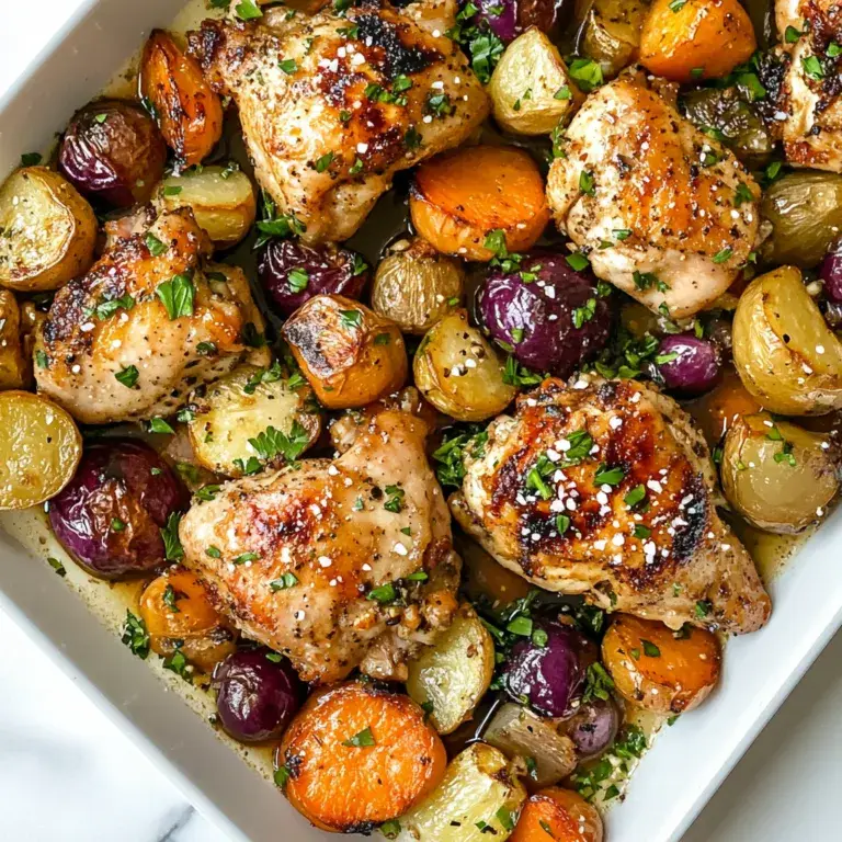 Sheet Pan Miso Honey Garlic Chicken & Root Vegetables Recipe | Easy One-Pan Dinner