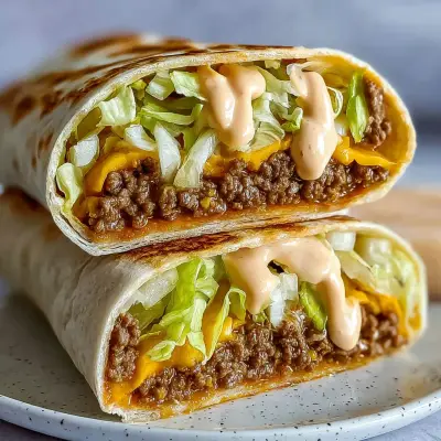 Easy Homemade Big Mac Wraps Recipe | Copycat McDonald's Big Mac Wraps