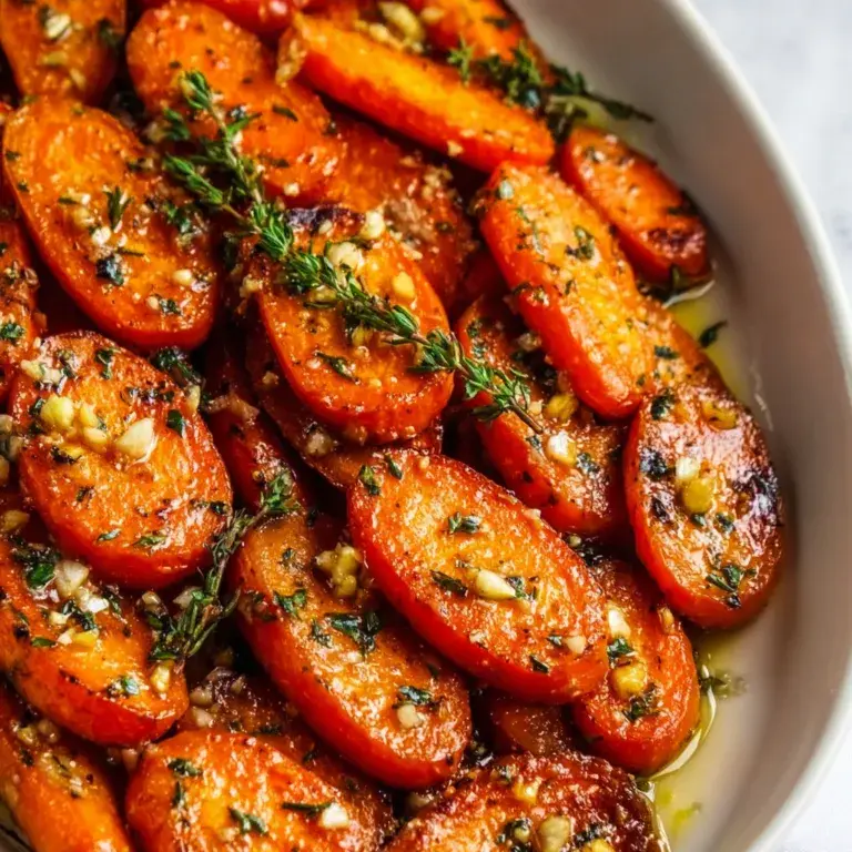 Honey Garlic Butter Roasted Carrots Recipe | Sweet & Savory Side Dish