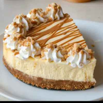 Decadent White Chocolate Peanut Butter Cheesecake Recipe | Rich & Creamy Dessert