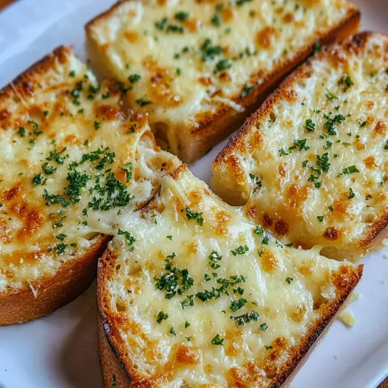 Best Cheesy Garlic Bread Recipe – Easy, Crispy & Flavorful!