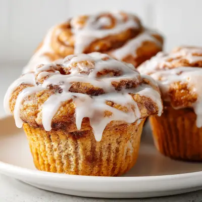 Fluffy Cinnamon Roll Muffins Recipe – Easy Homemade Breakfast Treat
