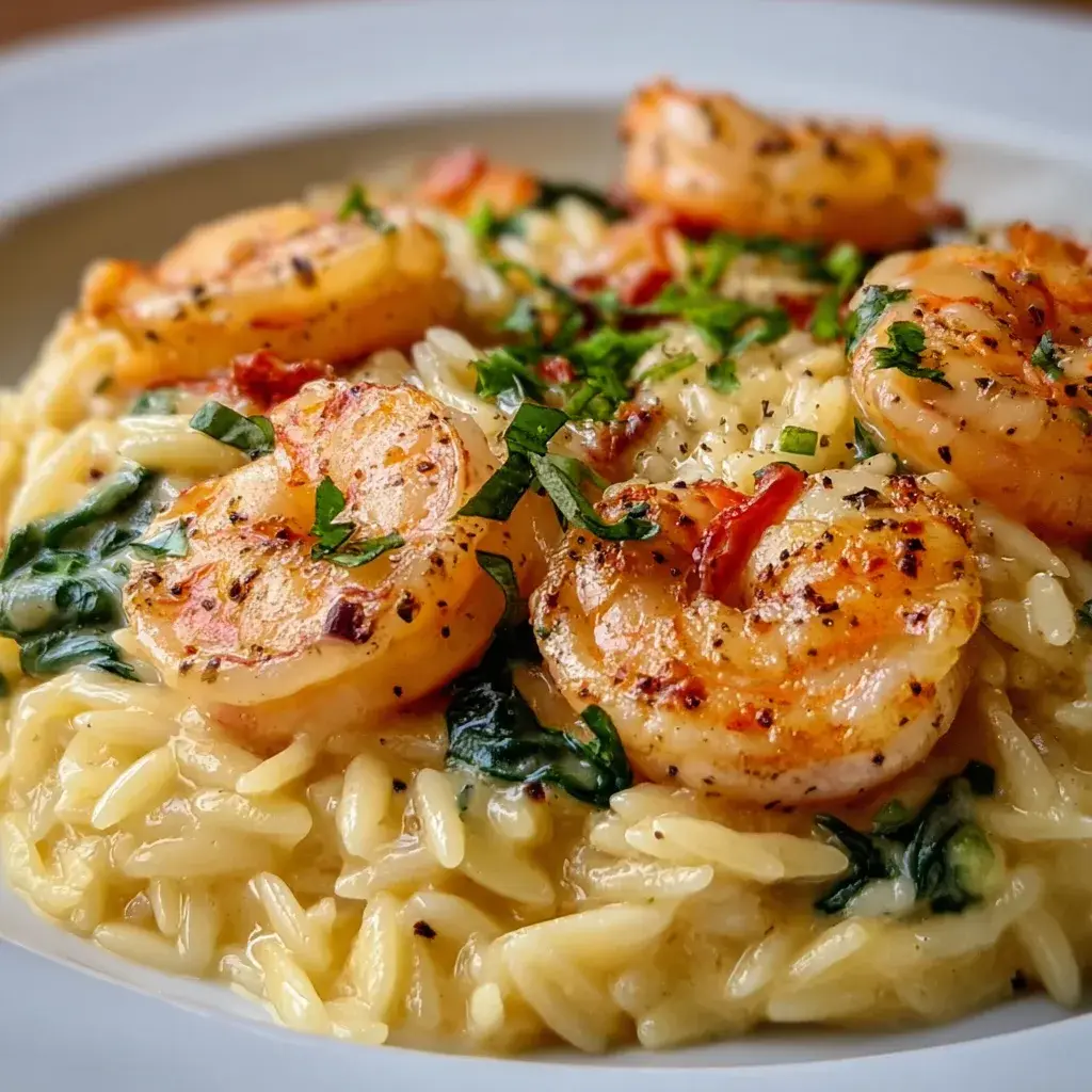 Creamy Garlic Orzo Tuscan Shrimp Recipe – Easy, Delicious Seafood Dinner