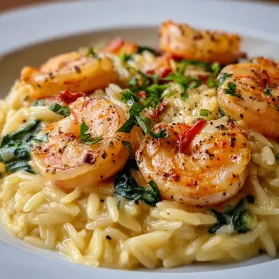 Creamy Garlic Orzo Tuscan Shrimp Recipe – Easy, Delicious Seafood Dinner