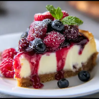 Delicious Vanilla Berry Cheesecake Recipe | Creamy & Easy to Make