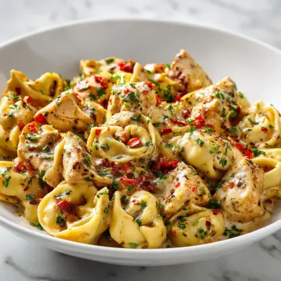 Delicious Cajun Chicken Tortellini with Garlic Sauce | Easy Spicy Pasta Recipe