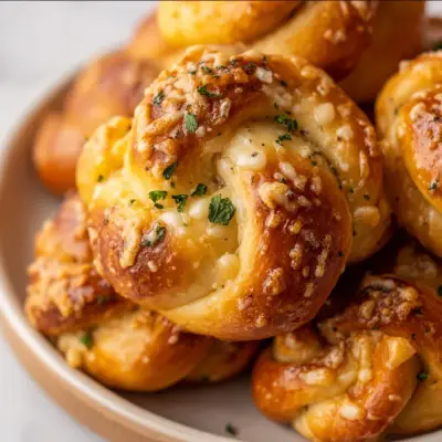 Delicious Garlic Butter Parmesan Knots – Easy Homemade Recipe