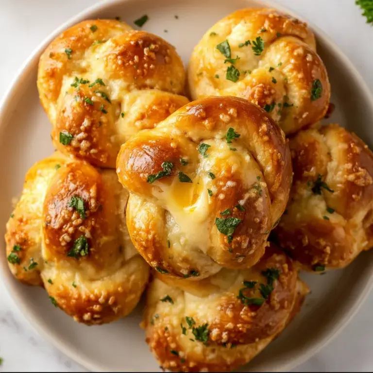Delicious Garlic Butter Parmesan Knots – Easy Homemade Recipe