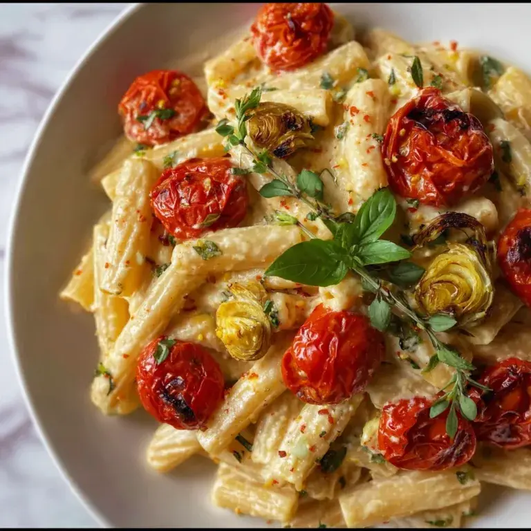 Roasted Tomato and Garlic Ricotta Pasta Recipe | Creamy & Flavorful Dinner Idea