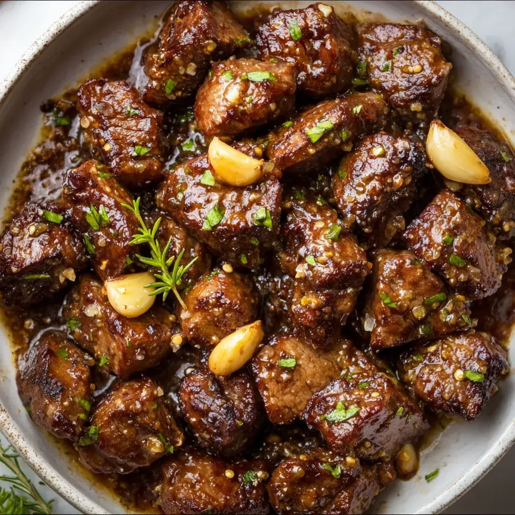 Tender Crockpot Steak Bites with Garlic – Easy Slow Cooker Recipe