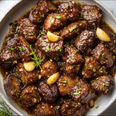 Tender Crockpot Steak Bites with Garlic – Easy Slow Cooker Recipe