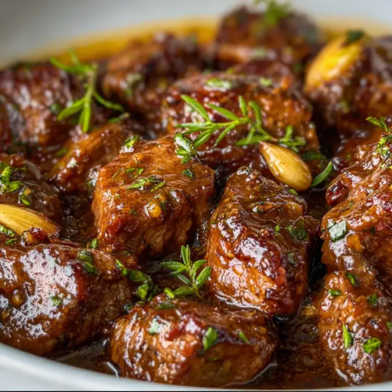 Tender Crockpot Steak Bites with Garlic – Easy Slow Cooker Recipe