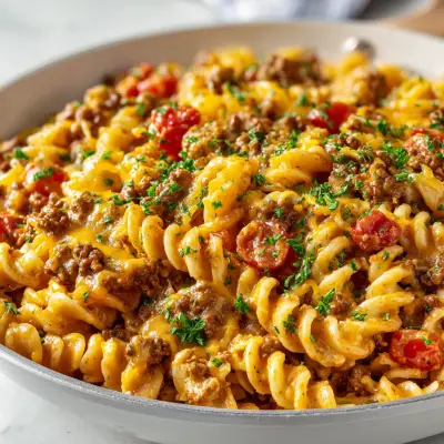 Cheeseburger Pasta Skillet Recipe | Easy, Delicious One-Pan Meal