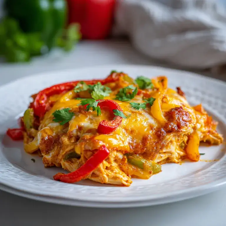 Easy Chicken Fajita Casserole Recipe | Delicious & Healthy Dinner Idea
