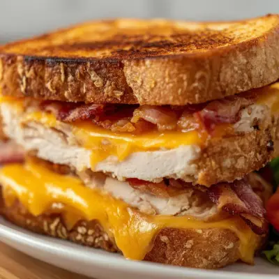 Cheddar and Bacon Turkey Melt Sandwich | Delicious & Easy Recipe
