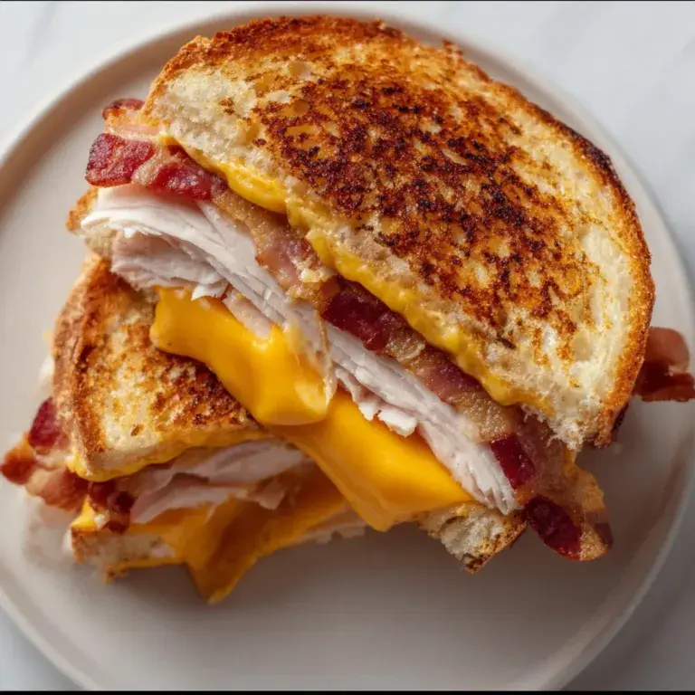 Cheddar and Bacon Turkey Melt Sandwich | Delicious & Easy Recipe