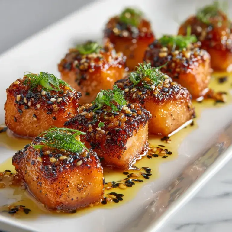 Delicious Hot Honey Salmon Bites Recipe | Sweet & Spicy Seafood Snack