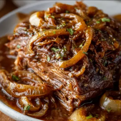 Slow Cooker French Onion Roast Recipe | Easy & Tender Roast Dinner