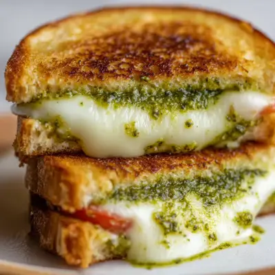 Delicious Pesto Grilled Cheese Recipe | Easy & Cheesy Sandwich Idea