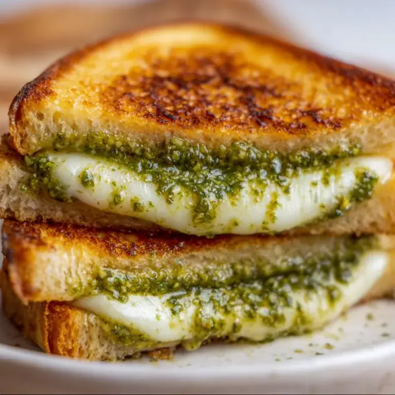 Delicious Pesto Grilled Cheese Recipe | Easy & Cheesy Sandwich Idea