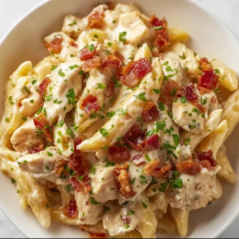 Creamy Chicken Bacon Ranch Pasta Recipe | Easy & Delicious Dinner Idea