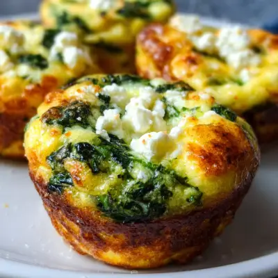 Delicious Spinach Feta Egg Muffins Recipe | Healthy Breakfast Idea