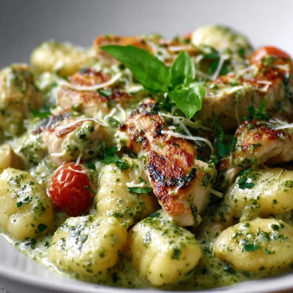 Creamy Pesto Chicken Gnocchi Recipe | Easy & Delicious Dinner Idea