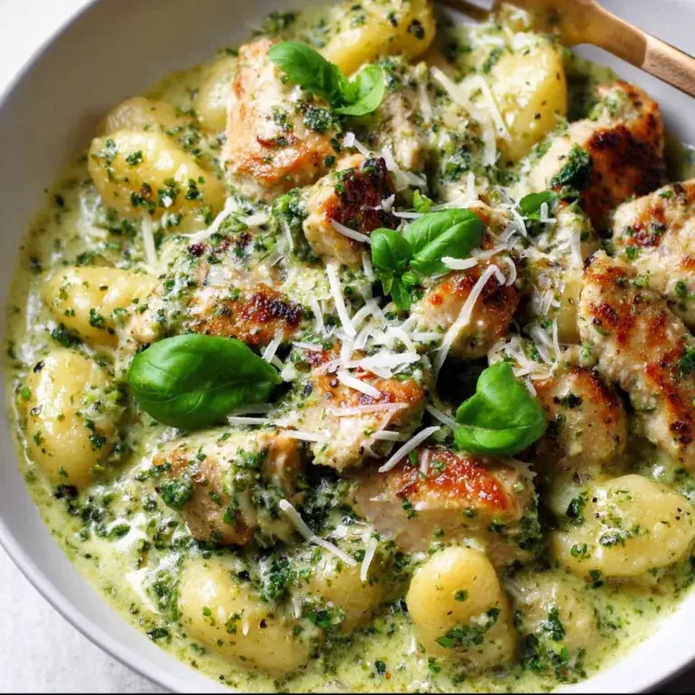 Creamy Pesto Chicken Gnocchi Recipe | Easy & Delicious Dinner Idea