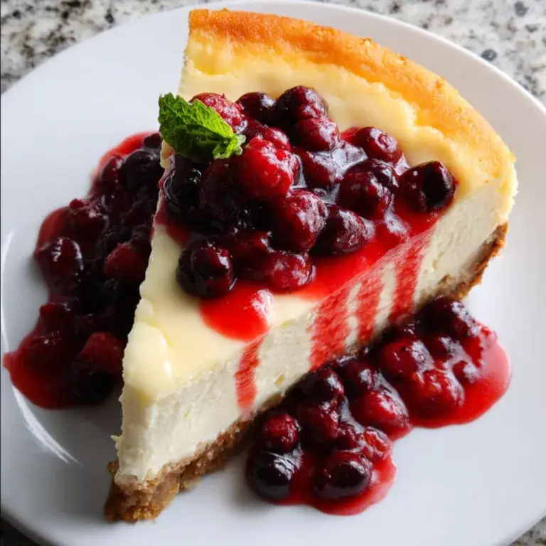 Delicious New York Cheesecake with Berry Twist – Irresistible Dessert Recipe