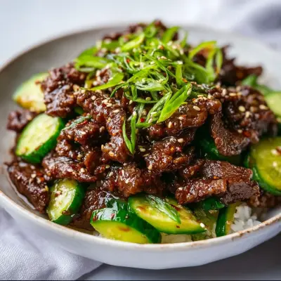 Spicy Keto Korean Beef with Cucumber Salad | Low-Carb, Flavorful & Easy Recipe