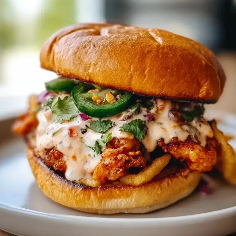 Spicy Jalapeno Chicken Sandwich with Creamy Sauce | Delicious & Easy Recipe