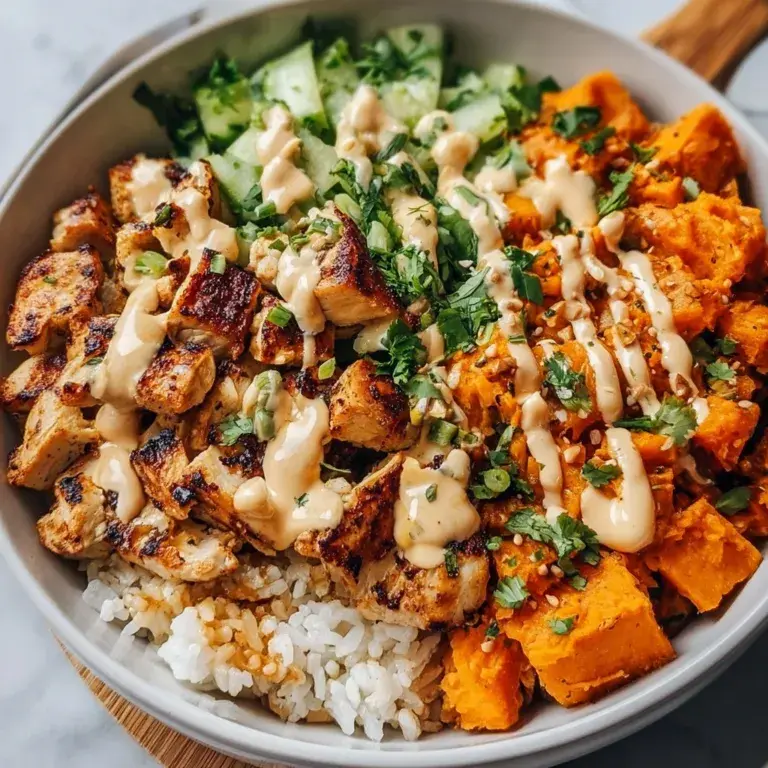 Healthy Chicken & Sweet Potato Rice Bowl Recipe | Easy & Nutritious Meal