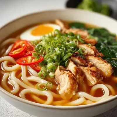 Hearty Chicken Udon Soup Recipe | Easy & Delicious Japanese Noodle Soup