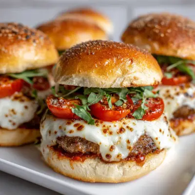 Mozzarella-Stuffed Pizza Burgers | Cheesy, Juicy & Delicious Recipe