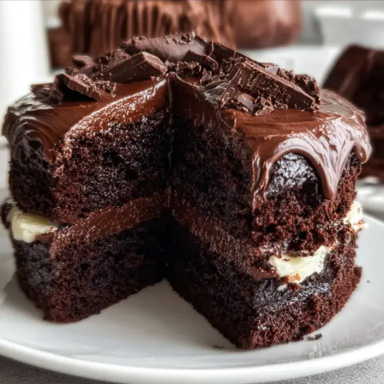 Ultimate Dark Chocolate Cake Recipe | Rich & Moist Delight