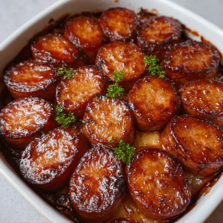 Easy Baked BBQ Sausages Recipe – Juicy Oven-Cooked Sausages