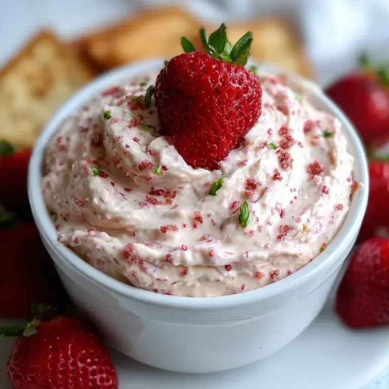 High-Protein Strawberry Dip Recipe | Healthy & Delicious Snack Idea