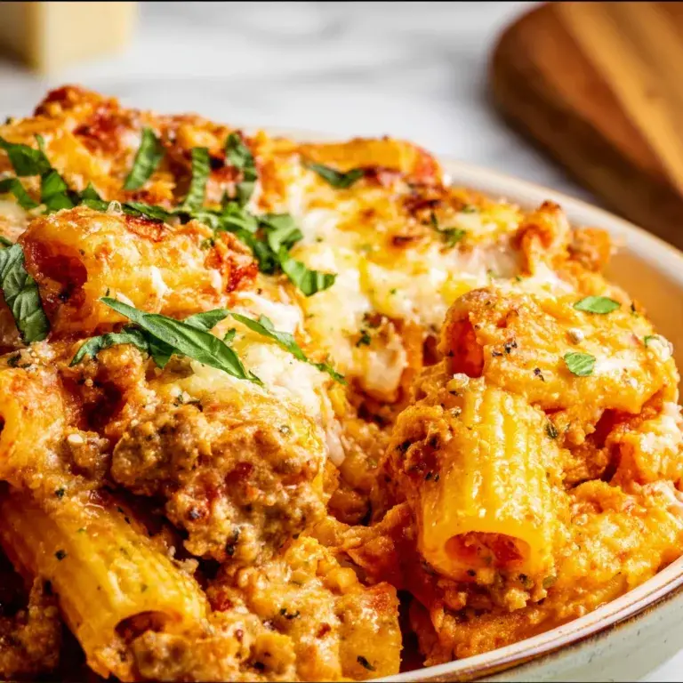 Easy Italian Sausage Pasta Bake Recipe – Delicious & Cheesy Dinner Idea