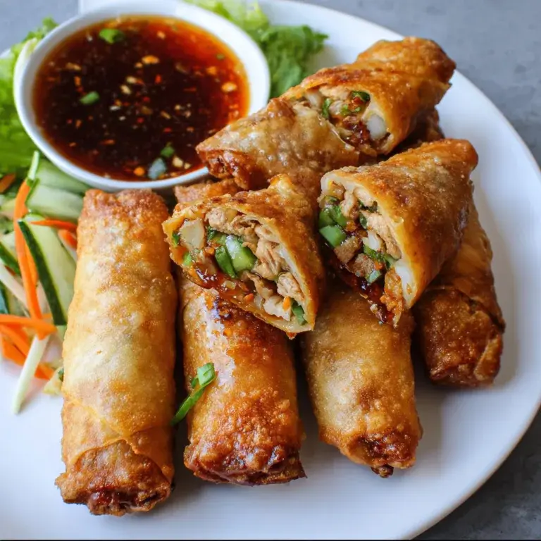 Crispy Homemade Chicken Spring Rolls Recipe | Easy & Delicious Appetizer