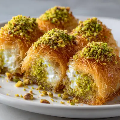 Delicious Kataifi Rolls with Pistachio – Authentic Middle Eastern Dessert Recipe