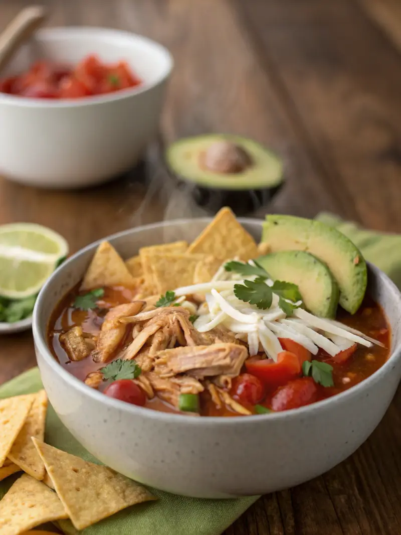 Slow Cooker Chicken Taco Soup